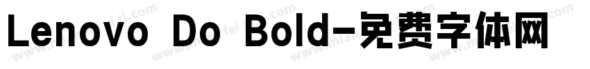 Lenovo Do Bold字体转换